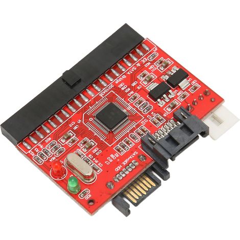 Carte d'extension IDE vers SATA 3,5 pouces, conversion bidirectionnelle, prise en charge du 1,5 Gbit/s, adaptateur de disque dur IDE remplaçable à chaud pour la maison et le bureau. (1/4)