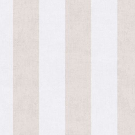 Papel pintado con rayas Profhome 770781 papel pintado no tejido liso con dibujo infantil mate crema blanco-crema beige gris seda 5,33 m2 (1/5)