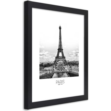 Quadro con cornice, L'iconica Torre Eiffel - 40x60 (1/5)