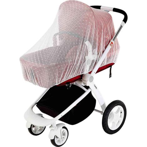 Filet universel blanc pour poussette et accessoires de puériculture - Extensible, durable et polyvalent (1/5)