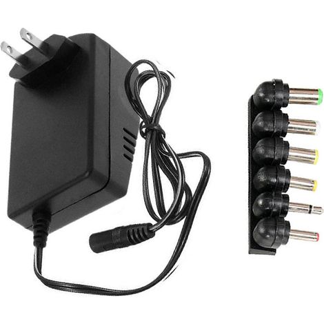 Alimentation 12 V 3 A, câble de charge 30 W, 6 embouts pour rubans LED, haut-parleurs, routeurs, scanners et appareils photo (1/5)