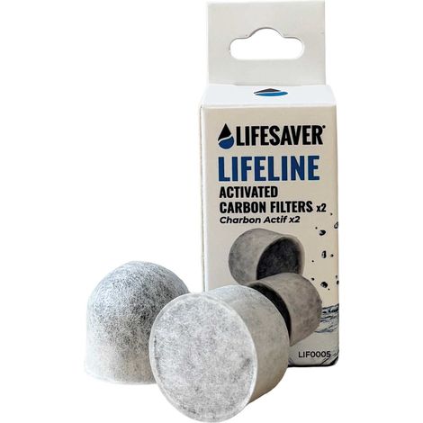 Filtres charbon actif de remplacement LifeLine Lifesaver - Pack de 2 (1/3)