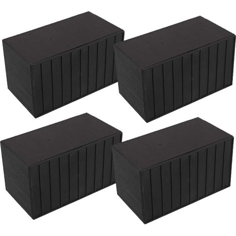 Niveleurs De Meubles 4 Pièces Rehausseur Meuble 10X10 cm pour Canapé Lit Bureau Armoire Pieds Meubles Installation Rapide Protection du Sol Et Stabilité (1/5)