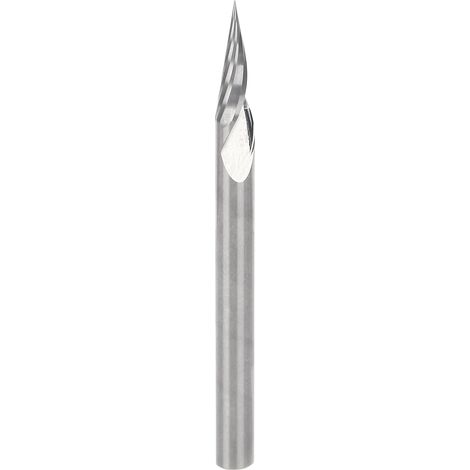Cutter De Gravure - Acier Rapide - Pointe Conique 20° - Diamètre Tige 3,175 Mm - Longueur Totale 40 Mm - Pour Sculpture Sur Bois - 1 Pièce (1/5)