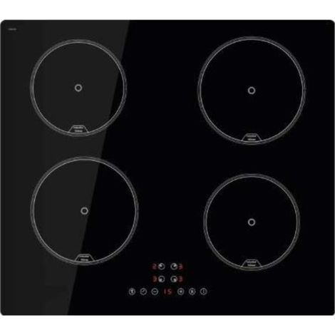 Cata Placa de inducción negra 4 zonas táctiles (1/2)