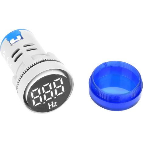 Runde LED-Digitalanzeige Signal Wechselstrom Hertz Frequenzanzeigeleuchte AD16‐22DSH (blau) (1/5)