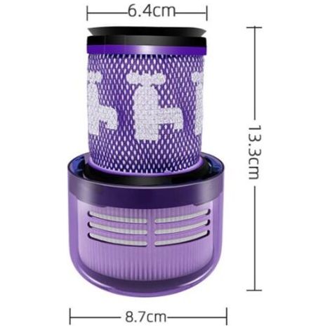 Accessori per Aspirapolvere Universali Compatibili con V12 Filtro Posteriore di Qualità AUTRES (1/4)