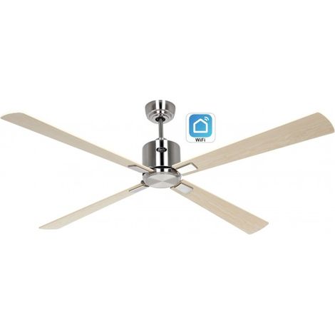 CasaFan ECO NEO III Ventilateur de plafond de 152 cm avec WiFi 942323W erable / erable et Hetre (1/5)