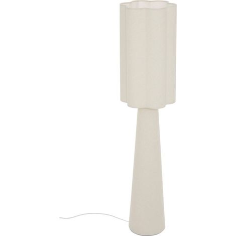 Lampada da terra blanca in lino beige h124cm - Atmosphera créateur d'intérieur