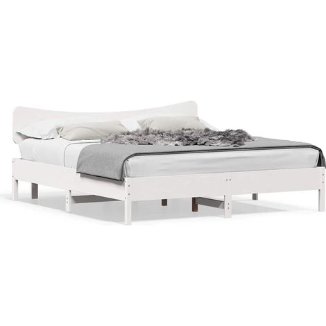 Maison Exclusive - Giroletto senza Materasso Bianco 180x200 cm Legno Massello Pino