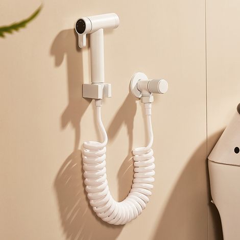 Handbrause für Bidet- und WC-Set – Zwei Strahlarten – 3 Meter Teleskoprohr (1/2)