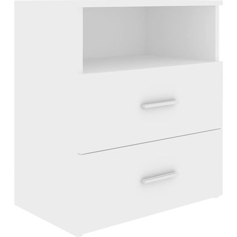 vidaXL Comodino Bianco 50x32x60 cm (1/5)