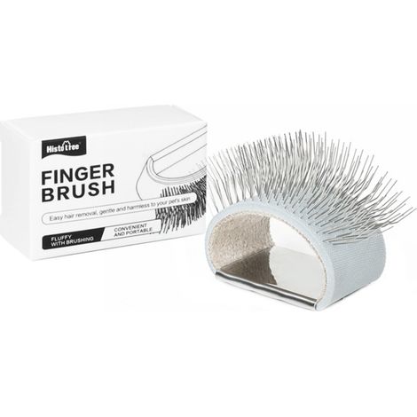 Mini Brosse de Toilettage à Doigts pour Animaux - Outil Portable pour Chiens et Chats Compatible avec Toutes les Races (1/5)