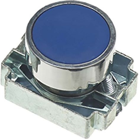 Tête de bouton-poussoir RS PRO Bleu, Momentané, Ø découpe 22mm ( Prix pour 1 )
