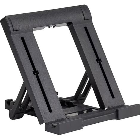 Tablet-/Handyhalterung, universelle, mehrfach verstellbare Halterung für 7-10 Zoll Smartphones und Tablets, Schwarz (1/5)