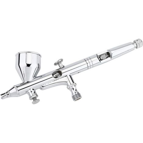 0.3mm Kit Aérographe, Kit Aérographe Double Action  Pistolet de Pulvérisation d'art à Aiguille pour Gâteau/Ongle/Modèle (1/5)