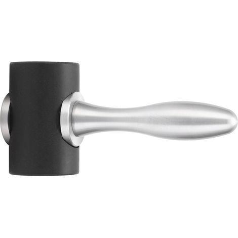 Beyamis Marteau à sculpter le cuir en forme de T, maillet en nylon pour artisanat, outil à main avec manche en aluminium (1/5)