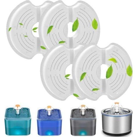 Pet Fountain Replacement Filters for 2.5L Stainless Steel Cat Fountain, Activated Carbon Filter for 2L Cat Fountain (1/4)