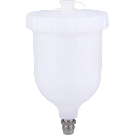 Réservoir de peinture plastique à alimentation par gravité, 600ml – Compatible pistolet D-evilbiss GTI / T-EKNA Pro Pri FLG