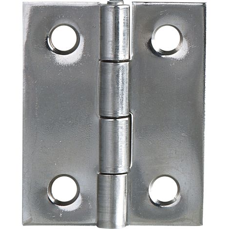 SCHMALE Scharnier DIN 7954 B halbbreit 50 x 39 mm, Stahl verzinkt (1/2)