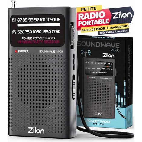 Petite Radio à Piles Portable FM AM - Transistor Survie Kit d'urgence (1/5)