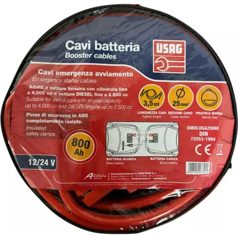 cavo avviamento auto usag 800 amp