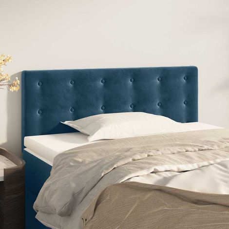 vidaXL Cabecero de terciopelo azul 100x5x78/88 cm (1/5)