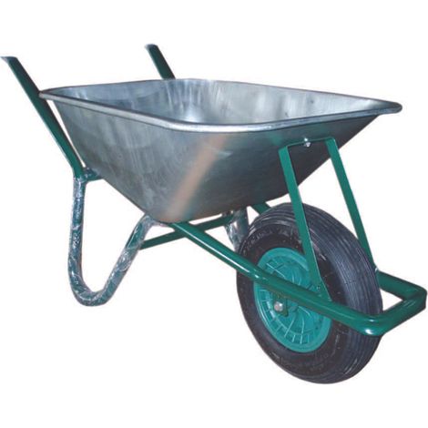 1PZ CARRIOLA TELAIO IN ACCIAIO CON VASCA ZINCATA LT.85 - vasca zincata lt.85