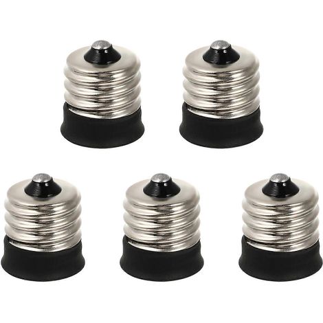 Lot de 5 adaptateurs pour ampoules de menorah E17/E14, douilles E14 et culot E17/E14. (1/3)