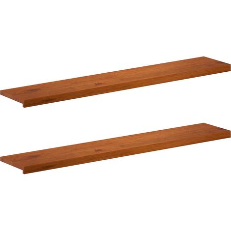 Appuis de fenêtre 2 pc Marron 140 x 25 x 2 cm – bureau