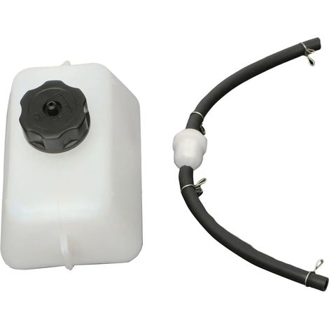 1 réservoir d'essence, 1 L, avec tuyau et filtre, pour mini-motos et quads 2 temps 43 cc / 47 cc / 49 cc (1/5)