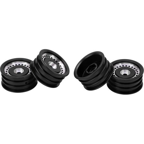 4 Radnaben aus Aluminiumlegierung mit 24 Löchern für Axial SCX24 AXI90081 AXI00001 1/24 RC-Car (schwarz) (1/5)