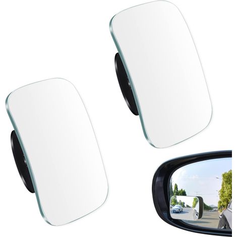 2 Pièces Rotatif Miroir d'Angle Mort pour Rétroviseur Voiture - Réglable Blind Spot Mirror (1/5)