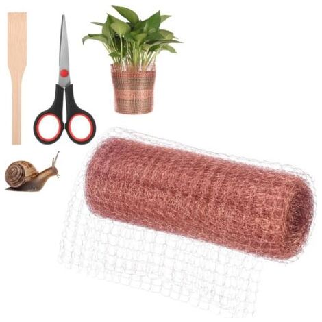 BUNTHAUS Maille de cuivre ou contrôle des nuisibles, souris, escargots et rongeurs 12,7 cm x 6 m pour travaux manuels pour maisons, jardins et décoration (1/5)