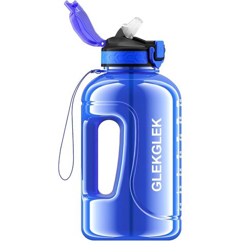 Gourde Sport 2L avec Paille, Chantier, Cyclisme, Course à Pied, Déplacements (1/5)