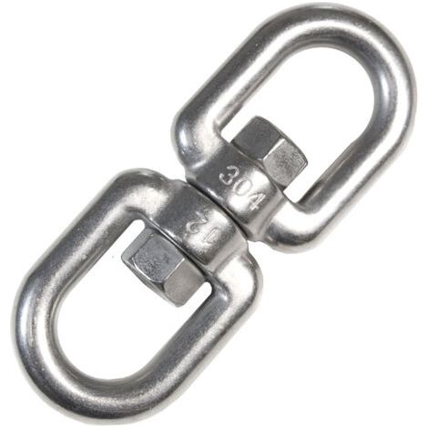XL Hängesessel Drehwirbel 10x125mm 420kg Edelstahl Swivel Hängestuhl Befestigung (1/5)