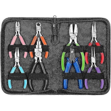 Pinces à bijoux, ensemble de 8 pinces pour la fabrication de bijoux, outils de réparation de bijoux (1/5)
