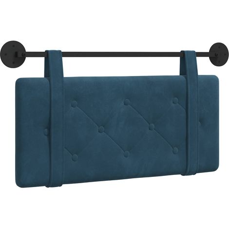 Maison Exclusive - Hängendes Kopfteil Blau Samt