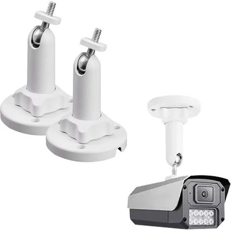 Due staffe universali per interni/esterni per telecamere di sicurezza multi-angolo a parete e per il montaggio di pannelli solari. (1/5)
