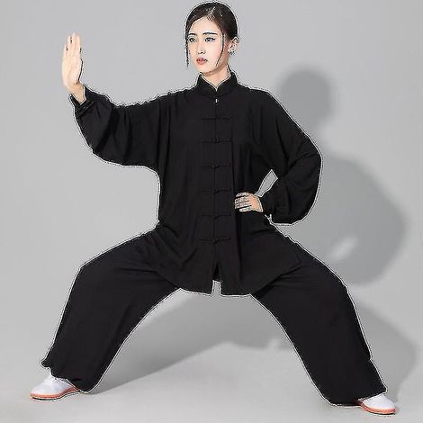 Weiche Baumwollkleidung für Tai Chi und Kung Fu, geeignet für Damen und Herren – Größe 4XL