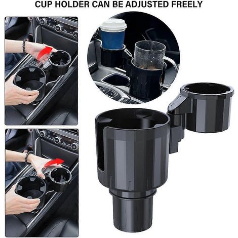 Porte-gobelet double extensible pour voiture, porte-bouteille d'eau pour voiture (1/4)