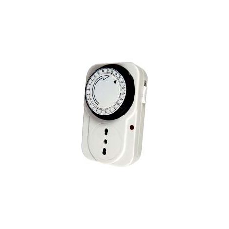 TIMER A PRESA GIORNALIERO CON INTERRUTTORE INTERVALLO 15 MINUTI - 2 blister SYNTESY