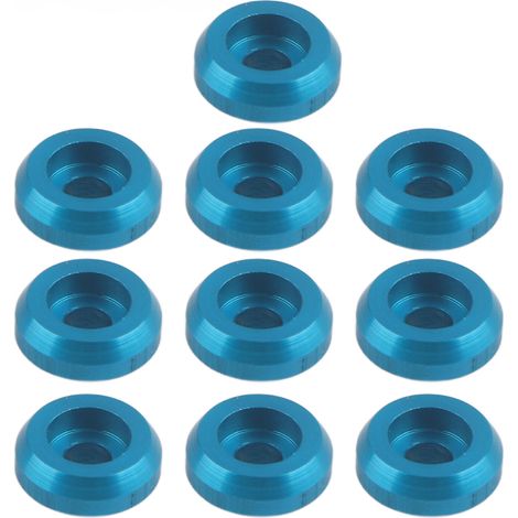 10 rondelles de réglage en alliage d'aluminium de rechange améliorées compatibles MND90 MN99 MN91 FJ45 (Bleu) (1/5)