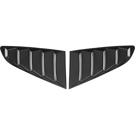 Set mit 2 schwarzen Seitensonnenblenden für Ford Mustang 2015–2020, ABS-Windabweiser für Seitenscheiben, Sonnenschutz außen (1/5)