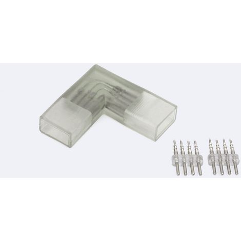 Conector esquina para Tira LED RGB 220V AC SMD IP65 RGB