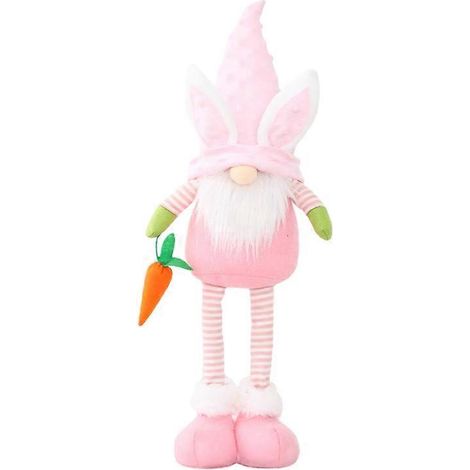 Lapin de Pâques Gnome Jouet en peluche fait main pour poupées et décorations pour enfants Pâques Décembre (1/5)