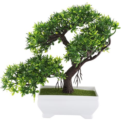 Bonsai Artificiel - Fleur En Plastique Haute Qualité - Décoration Intérieure Bureau Jardin - 1 Pièce (1/5)