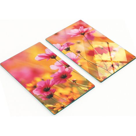 Juego de dos tablas de cocina decorativas de cristal Kosmos Garden de 2x30x52 cm. (1/5)