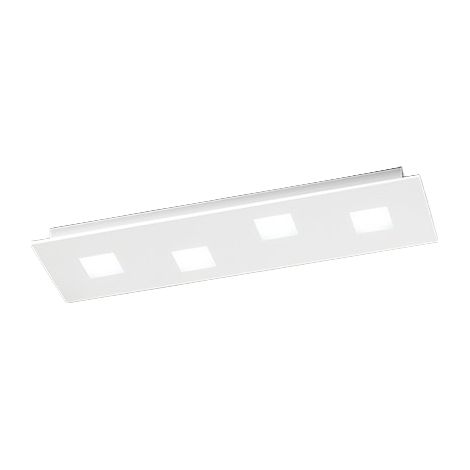 Plafonnier Rectangulaire En Métal Blanc, Design Moderne 4 Lumières Gx53, Éclairage Intérieur Élégant Et Minimaliste, 70X20 Cm - Marque Perenz (1/3)