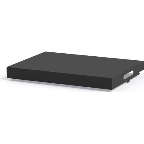 Le Marquier – Couvercle pour plancha noir en acier – Dimensions 51 x 37 x 6 cm – Légèreté 2,5 kg – Protection contre salissures et intempéries (1/2)